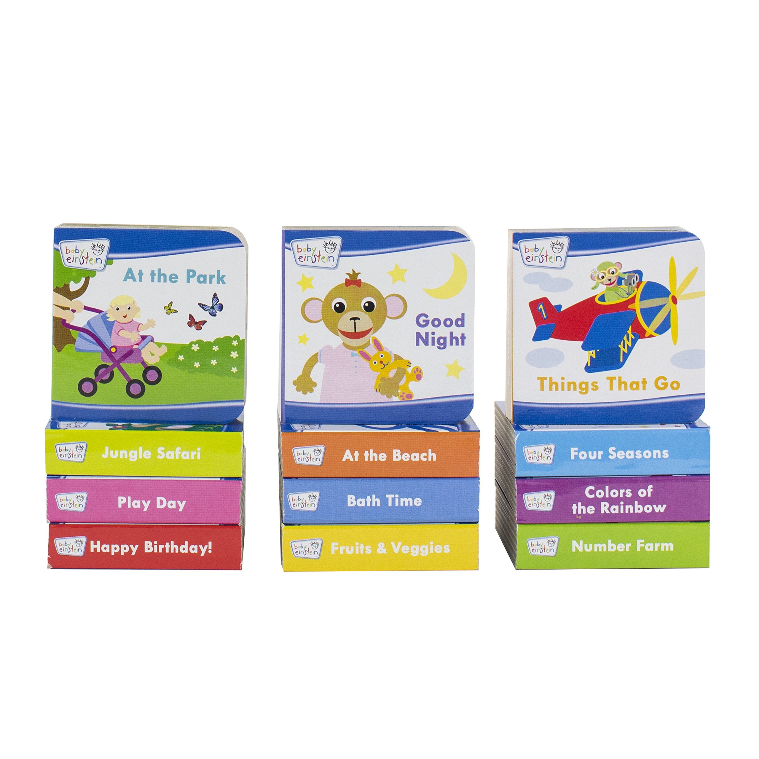 Baby Einstein  My First Library 12 Board Book Block Set  PI Kids,Used