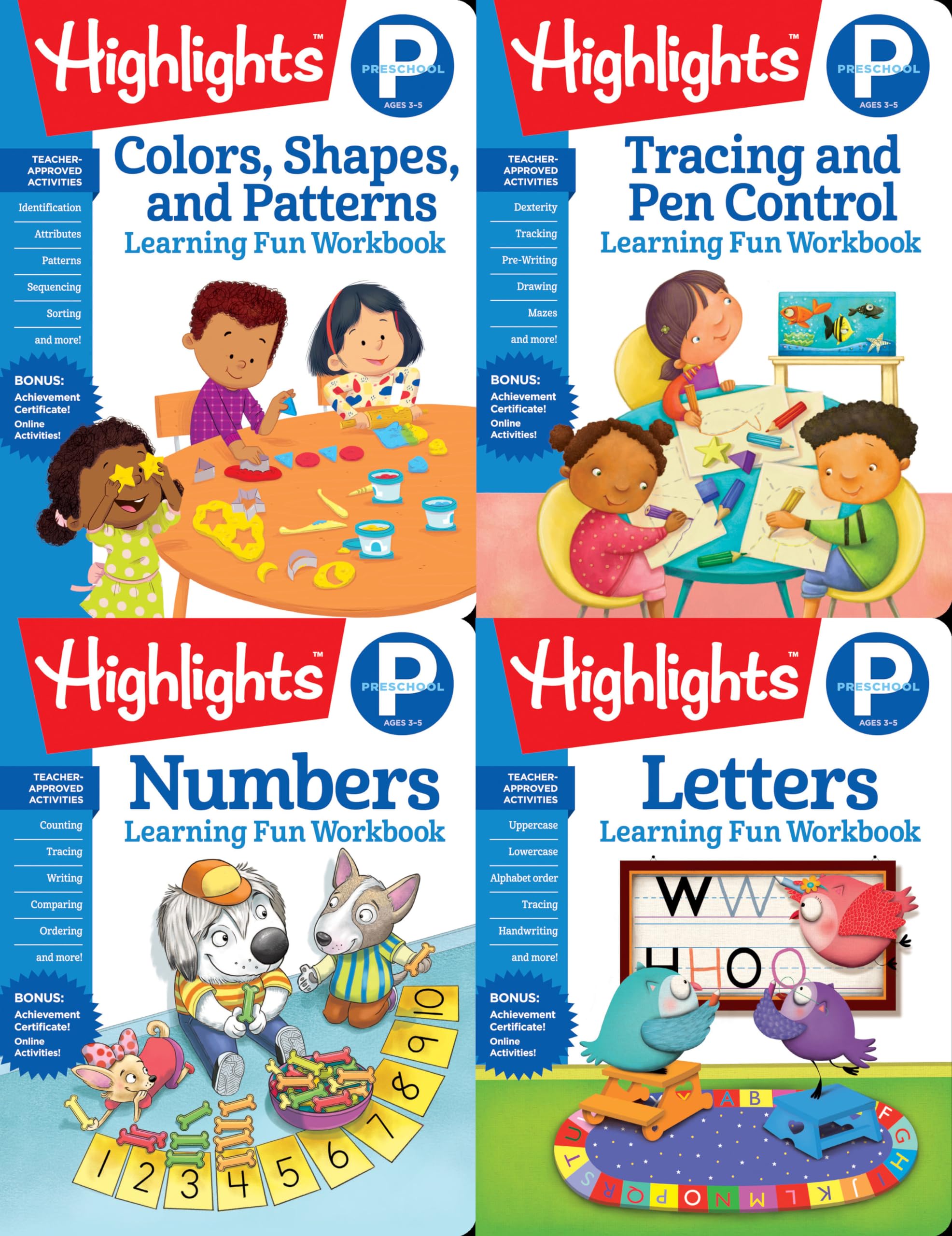 Highlights Preschool Learning Workbook Pack (Highlights Learning Fun Workbooks)