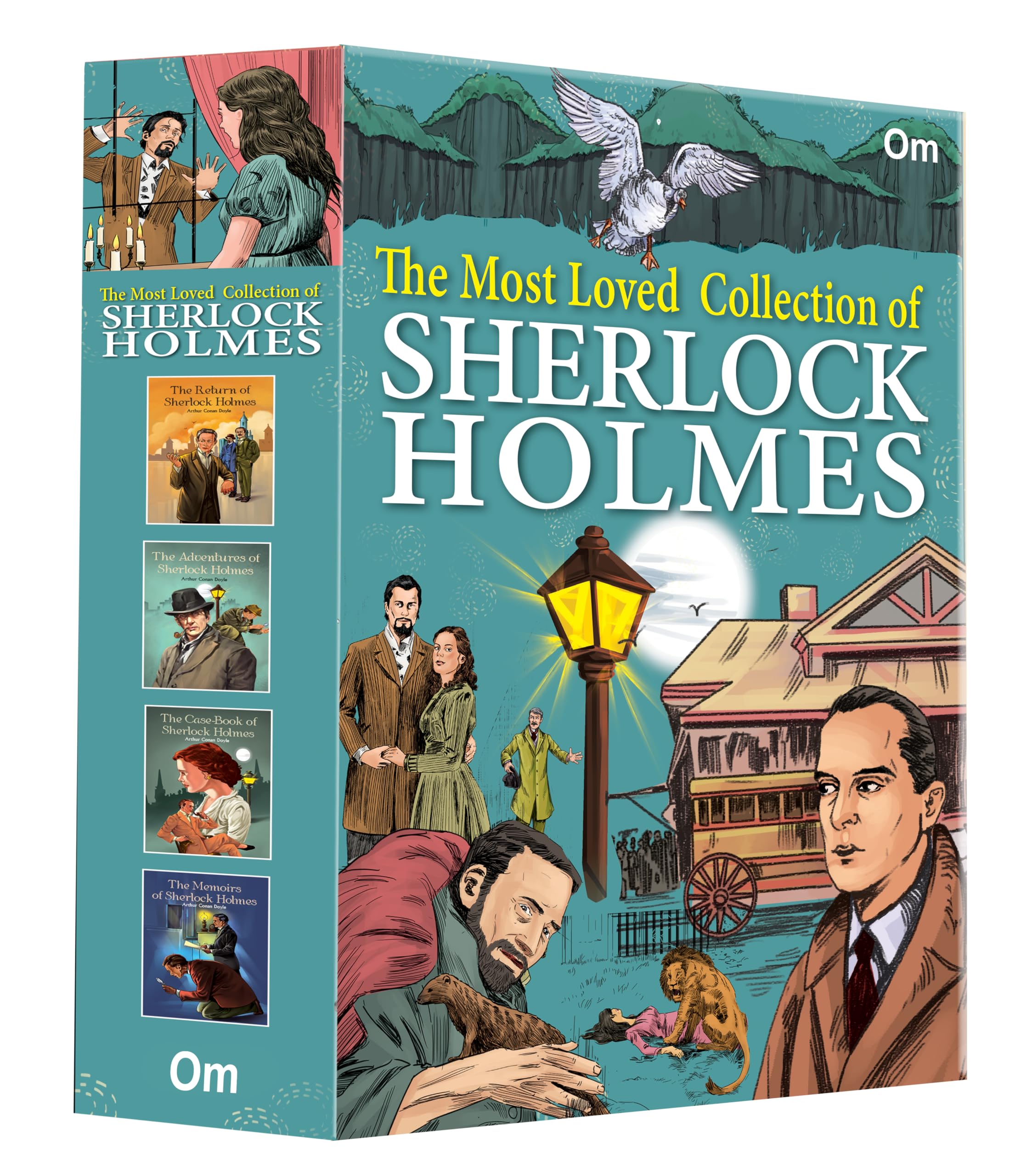 The Most Loved Collection Of Sherlock Holmes - Box Set Of 4 Classic Books | Unravel Mysteries With The Return | Adventures | Casebook | Memoirs | Sherlock Holmes Classics By Arthur Conan Doyle