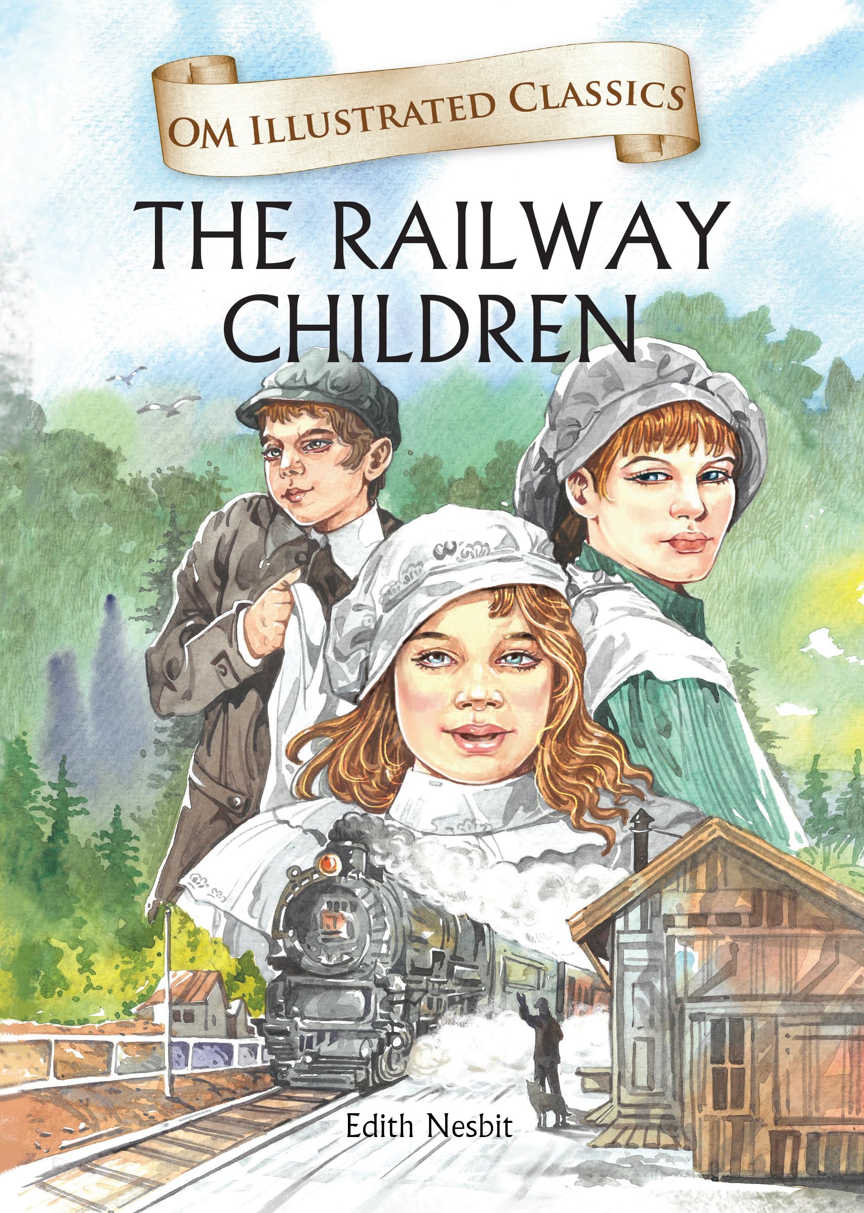 Children Classics - The Railway Children - Illustrated Abridged Classics With Practice Questions (Om Illustrated Classics For Kids)