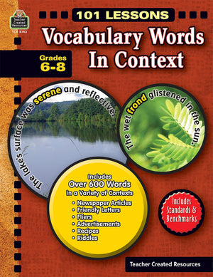 Vocabulary Words in Context: Grade 68 (101 Lessons),Used