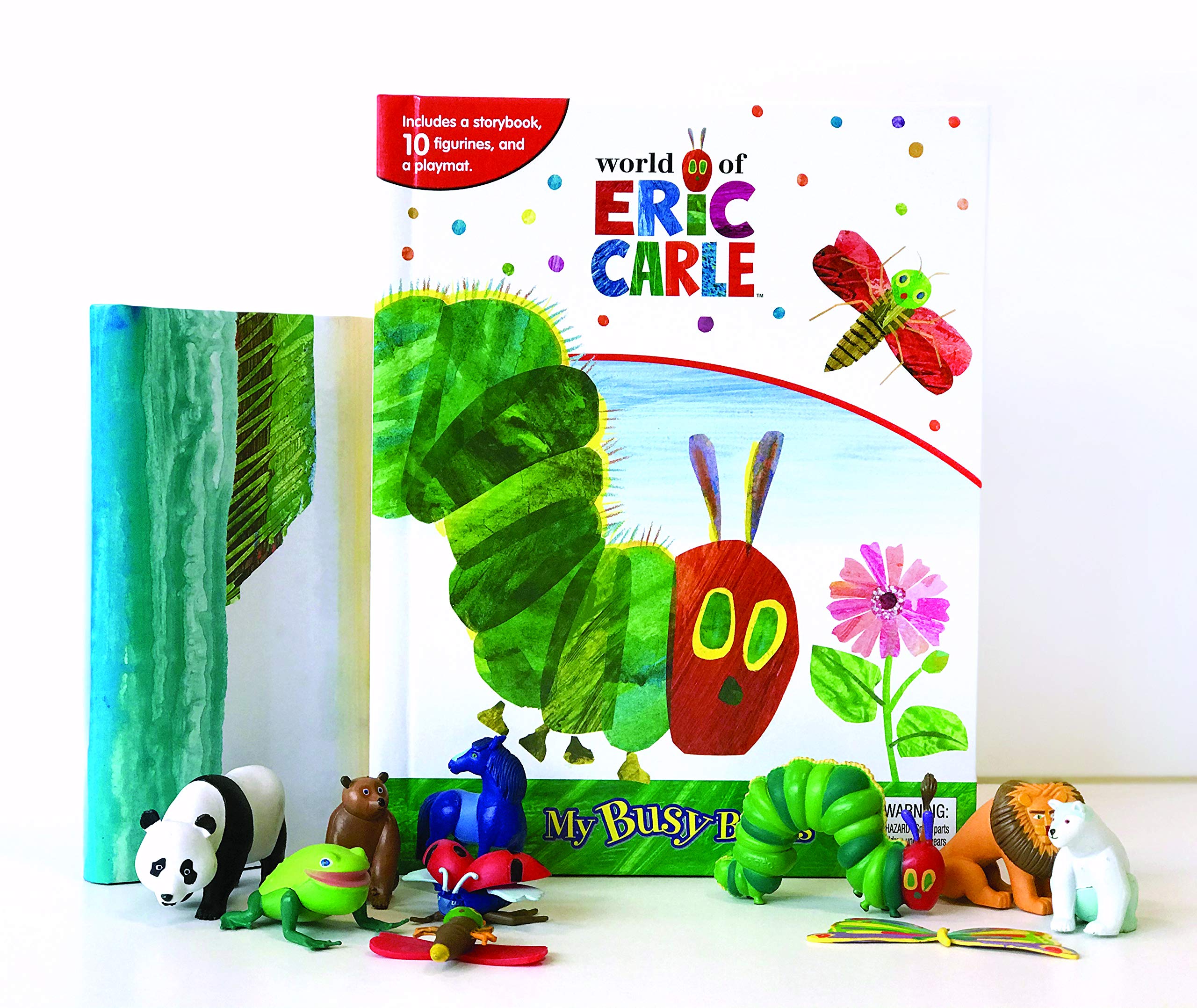 Phidal  Eric Carle My Busy Book 10 Figurines and a Playmat,Used
