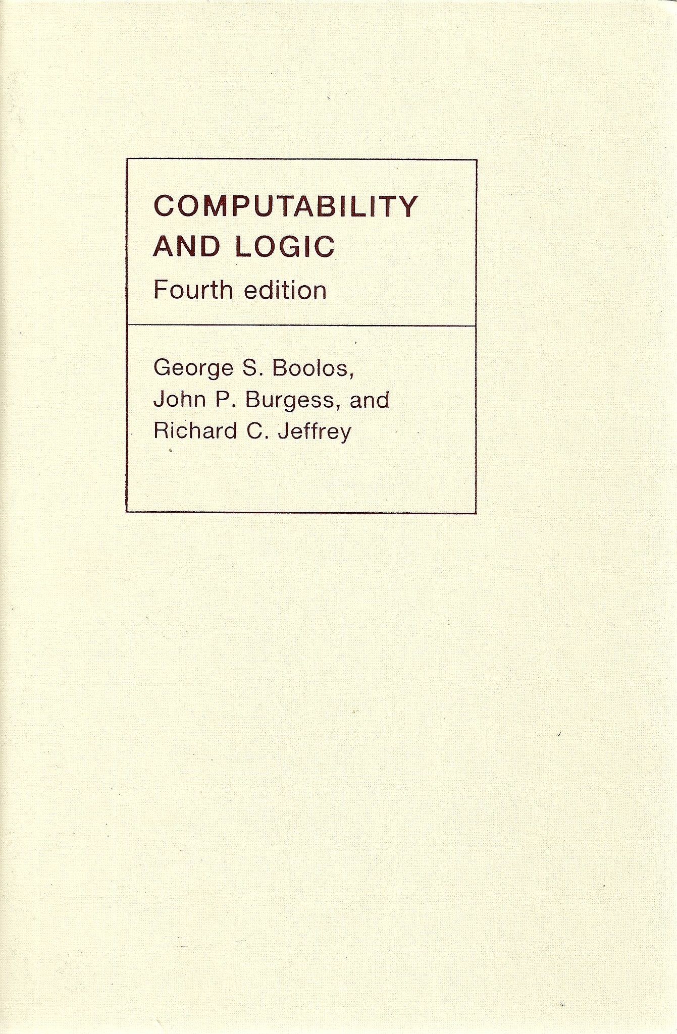 Computability and Logic