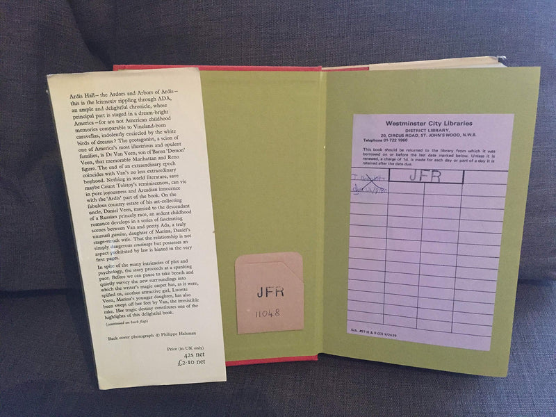 Ada Or Ardor: A Family Chronicle,Used