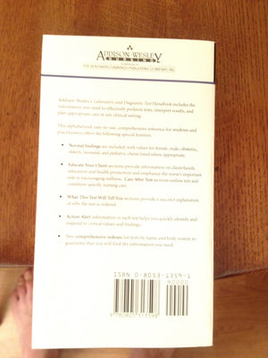 Addison Wesley's Laboratory and Diagnostic Test Handbook,Used