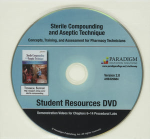 Sterile Compounding and Aseptic Technique + Student Resources Dvd,New