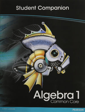 High School Math 2012 Commoncore Algebra 1 Student Companion Book Grade8/9,New
