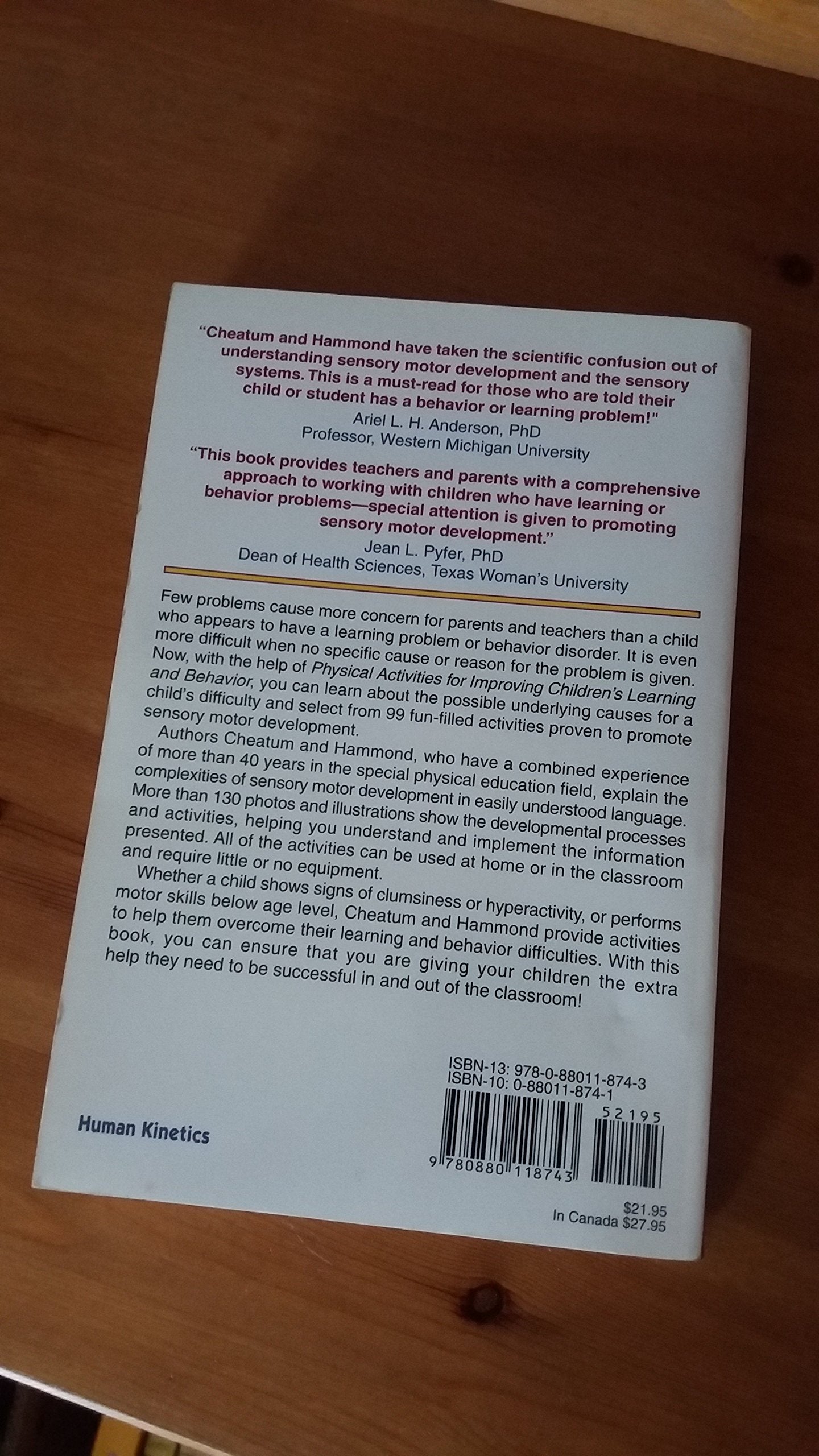 Physical Activities for Improving Children's Learning and Behavior,Used