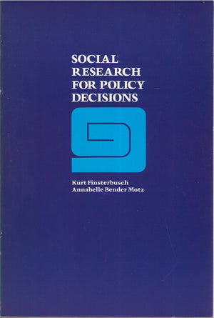 Social research for policy decisions,Used