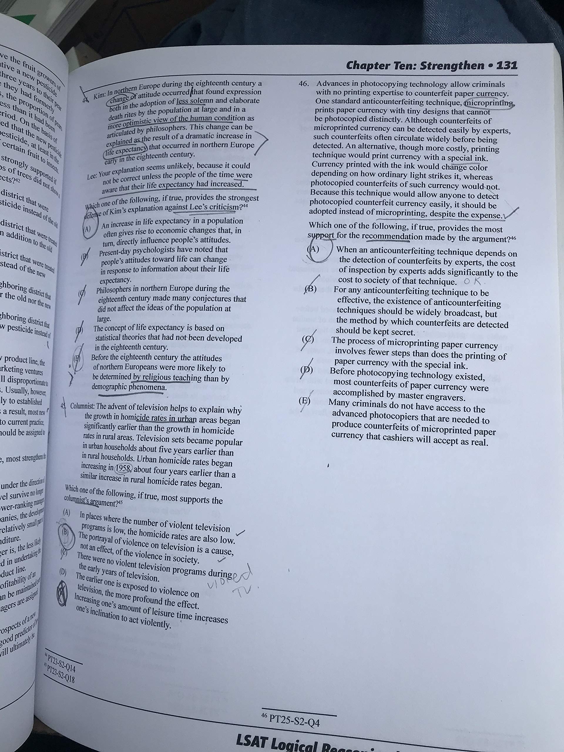 LSAT Logical Reasoning by Type, Volume 2: All 1,012 Logical Reasoning Questions from PrepTests 2140, Grouped by Type and Arrang,Used