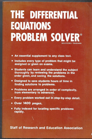 The Differential Equations Problem Solver,Used