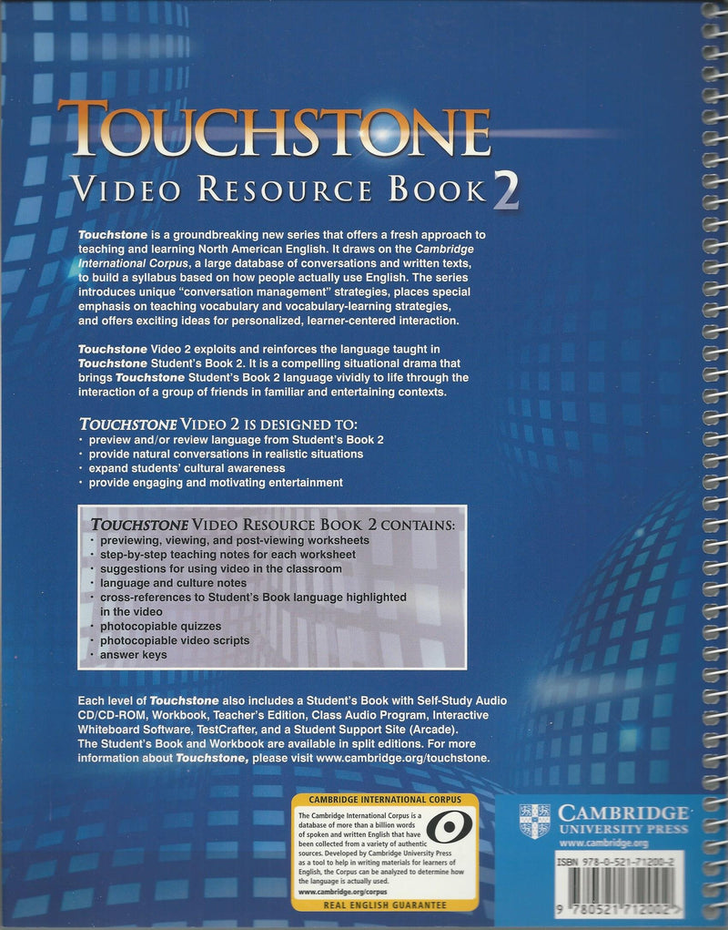 Touchstone Level 2, Video Resource Book,Used