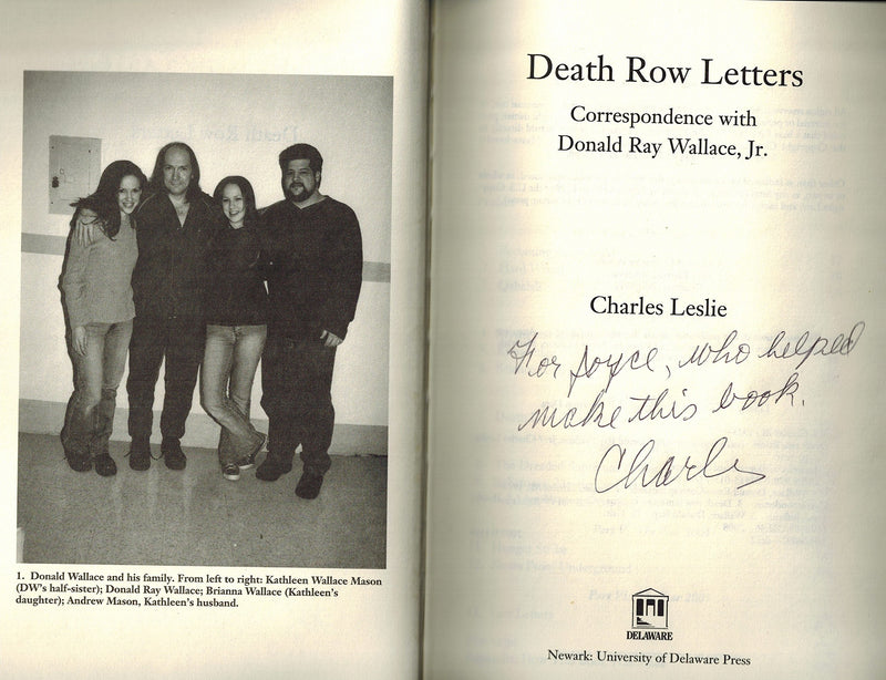 Death Row Letters: Correspondence With Donald Ray Wallace, Jr.,Used