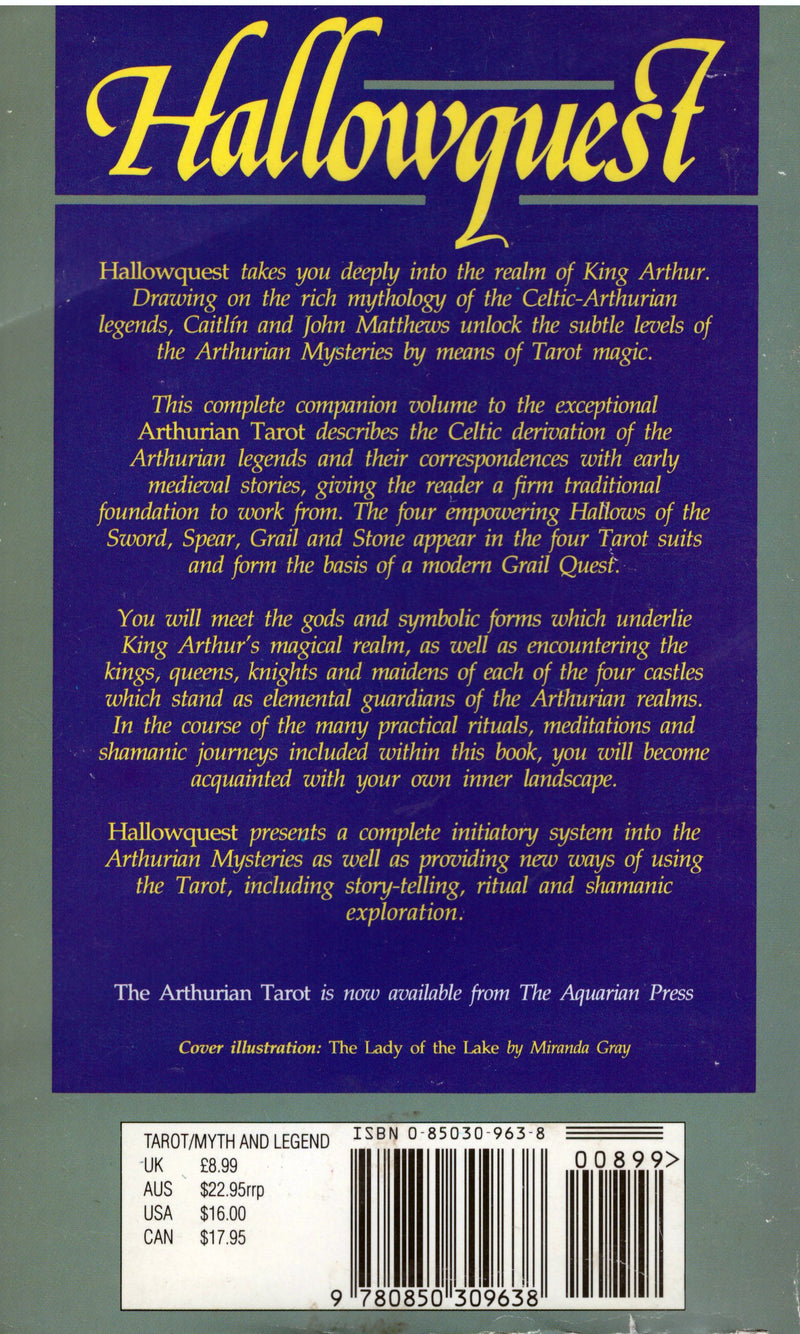 Hallowquest: Tarot Magic and the Arthurian Mysteries,New