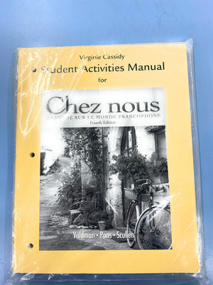 Chez Nous Student Activities Manual: Branche Sur Le Monde Francophone (French and English Edition),New