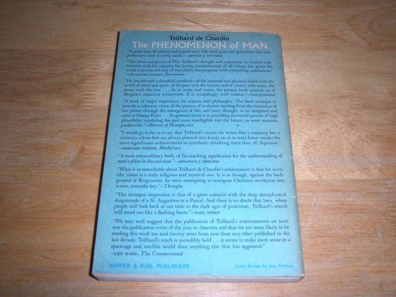 The Phenomenon of Man (Harper Torchbooks),Used