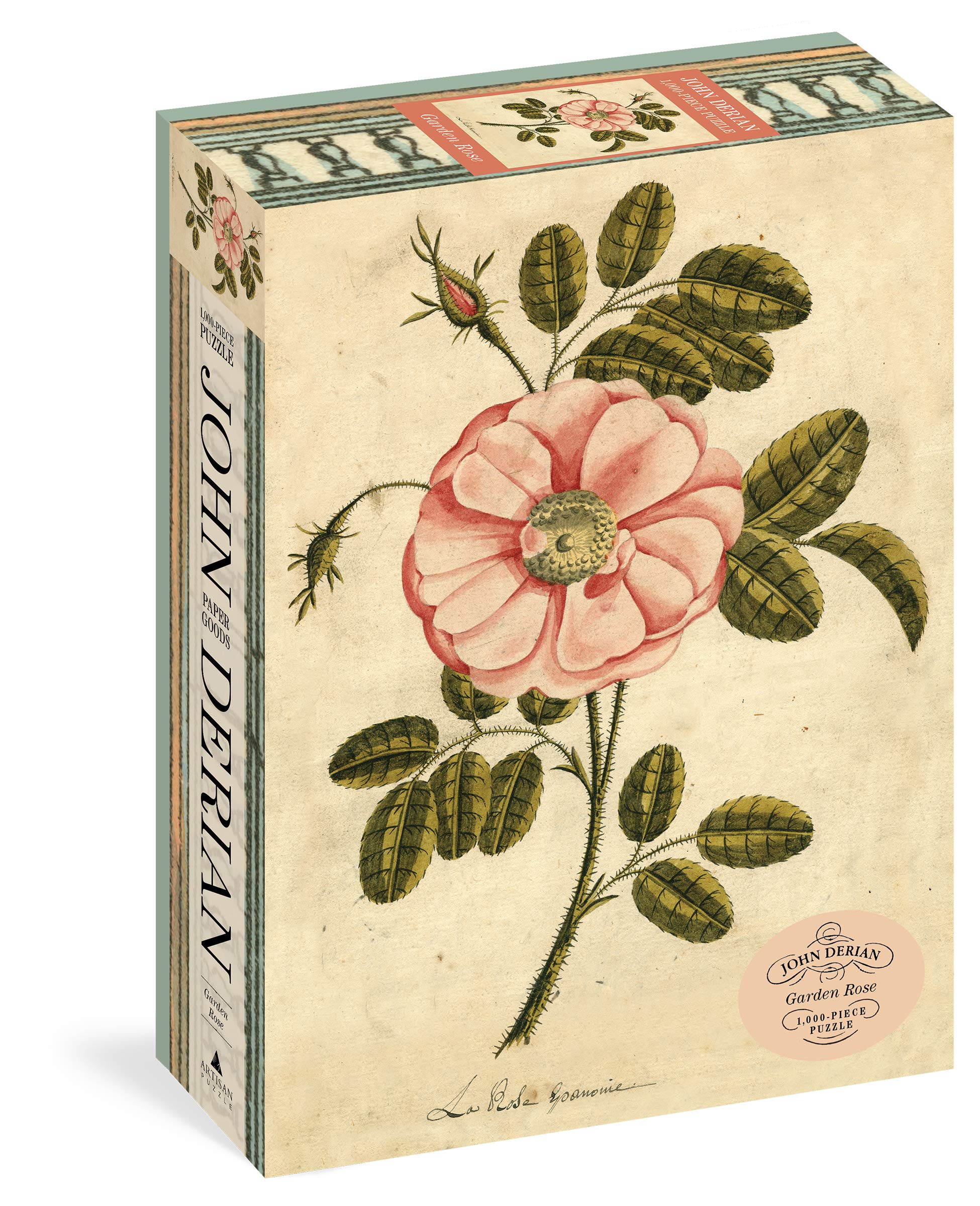 John Derian Paper Goods: Garden Rose 1,000Piece Puzzle (Artisan Puzzle)