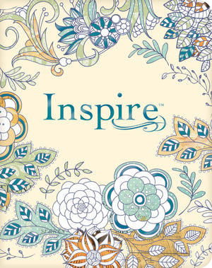 Tyndale Nlt Inspire Bible (Softcover, Aquamarine): Journaling Bible With Over 400 Illustrations To Color, Coloring Bible With Cr