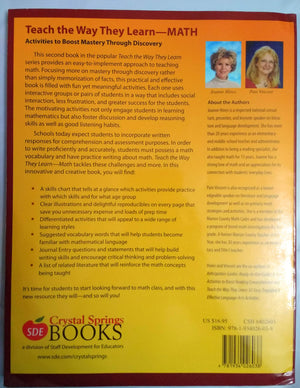 Teach the Way They LearnMath: Activities to Boost Mastery through Discovery, Grades K6,Used