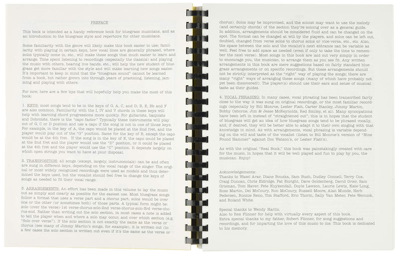 The Real Bluegrass Book: C Instruments,New