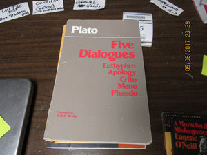 Plato : Five Dialogues,Used
