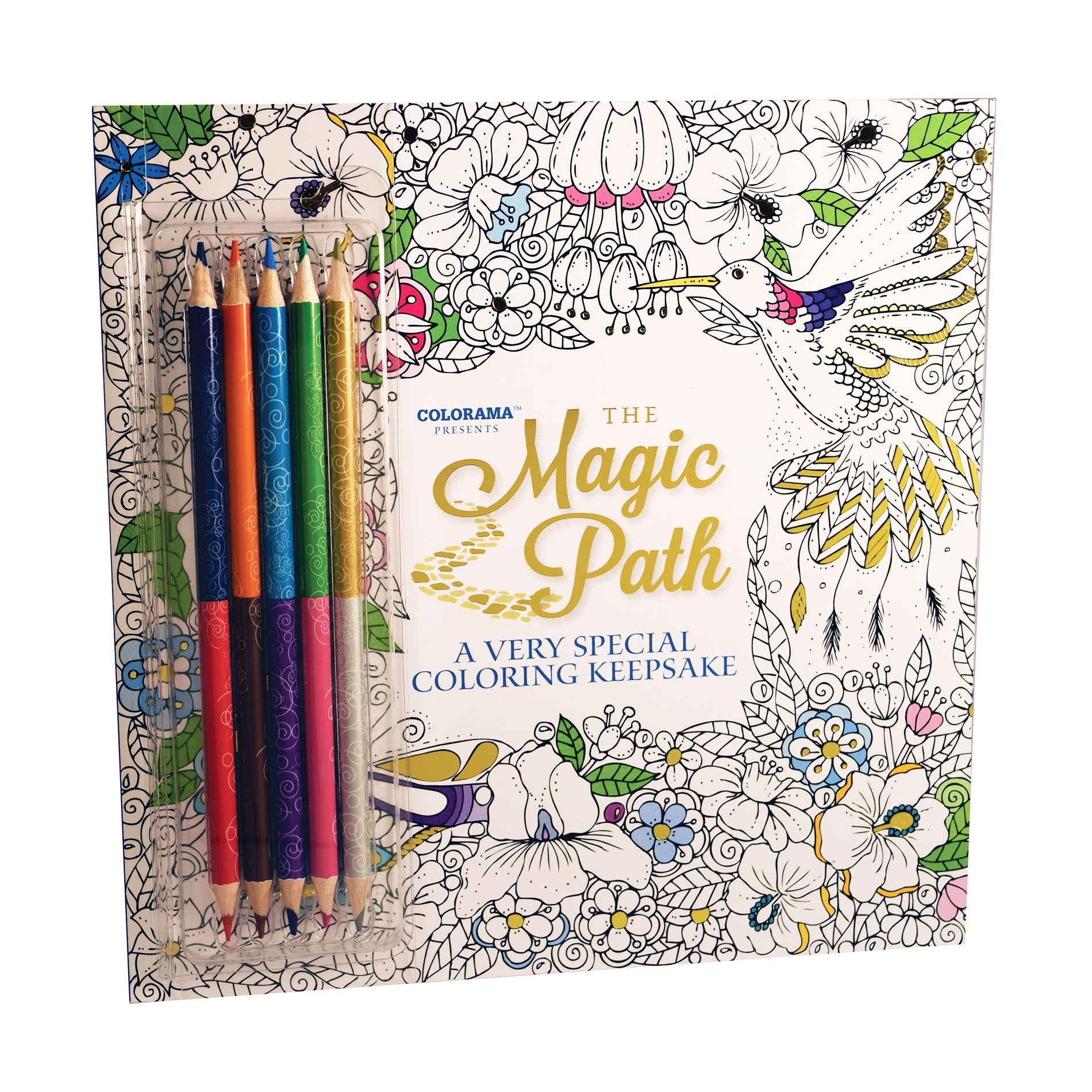 Colorama Magic Path Coloring Book, Create Beautiful Pencil Art