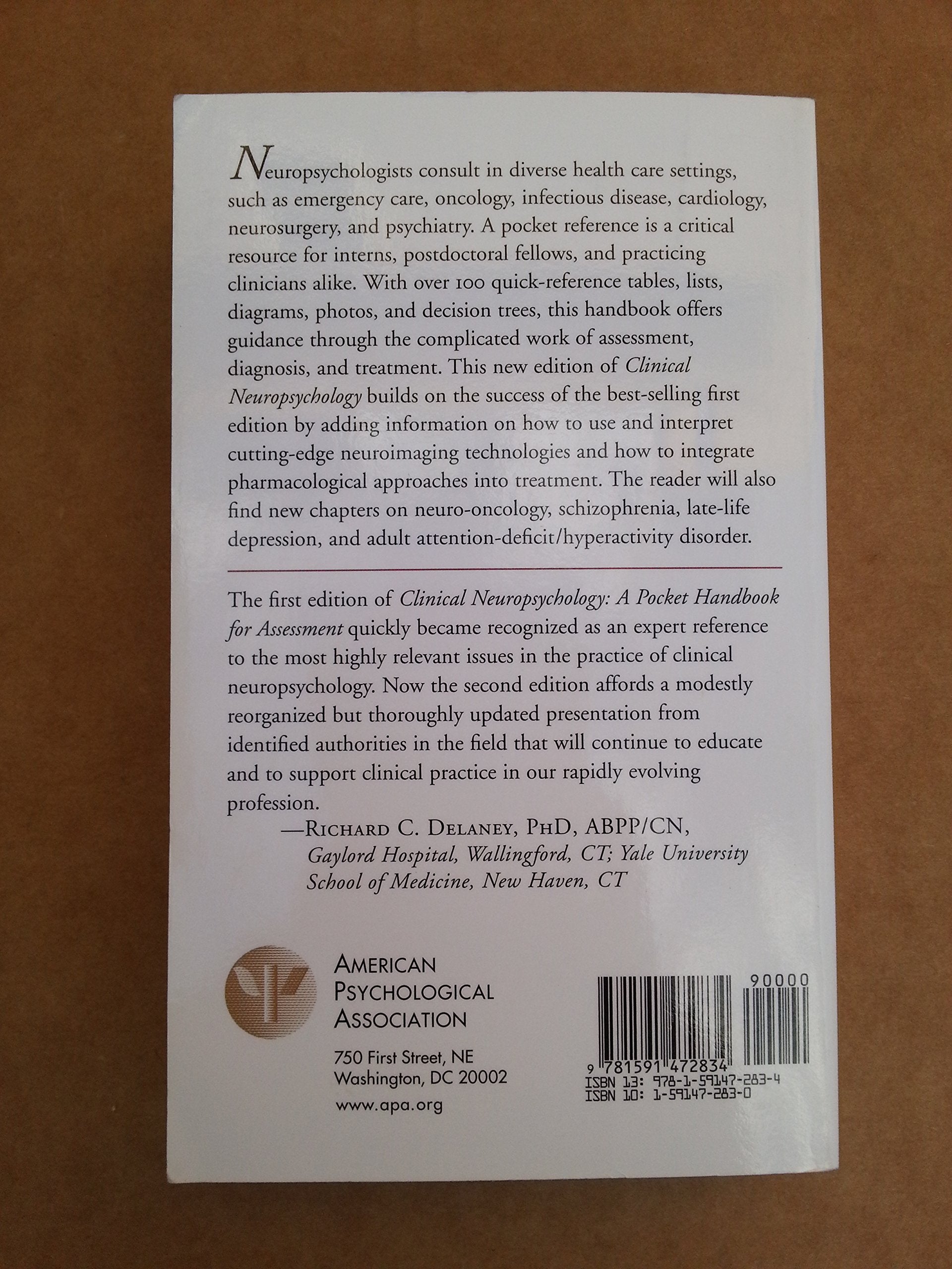 Clinical Neuropsychology: A Pocket Handbook For Assessment