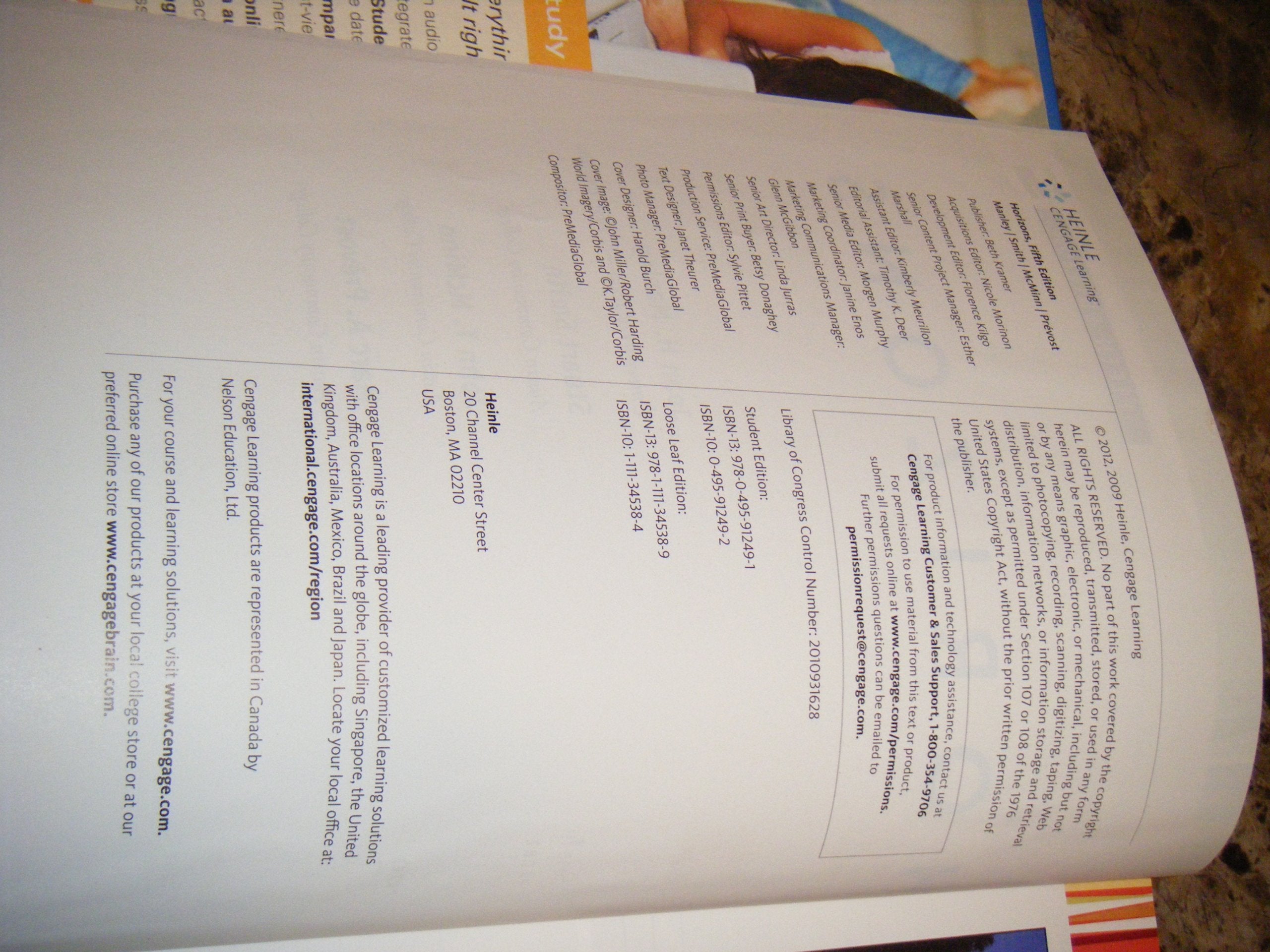 Horizons, 5th Edition (World Languages),Used