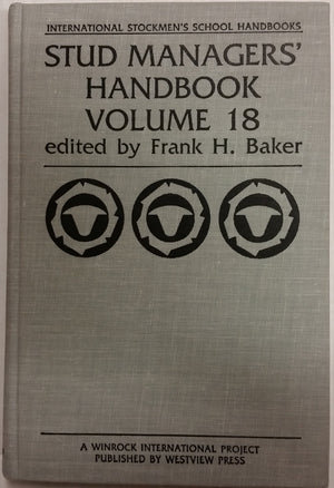 Stud Managers Handbook, Vol. 18,Used