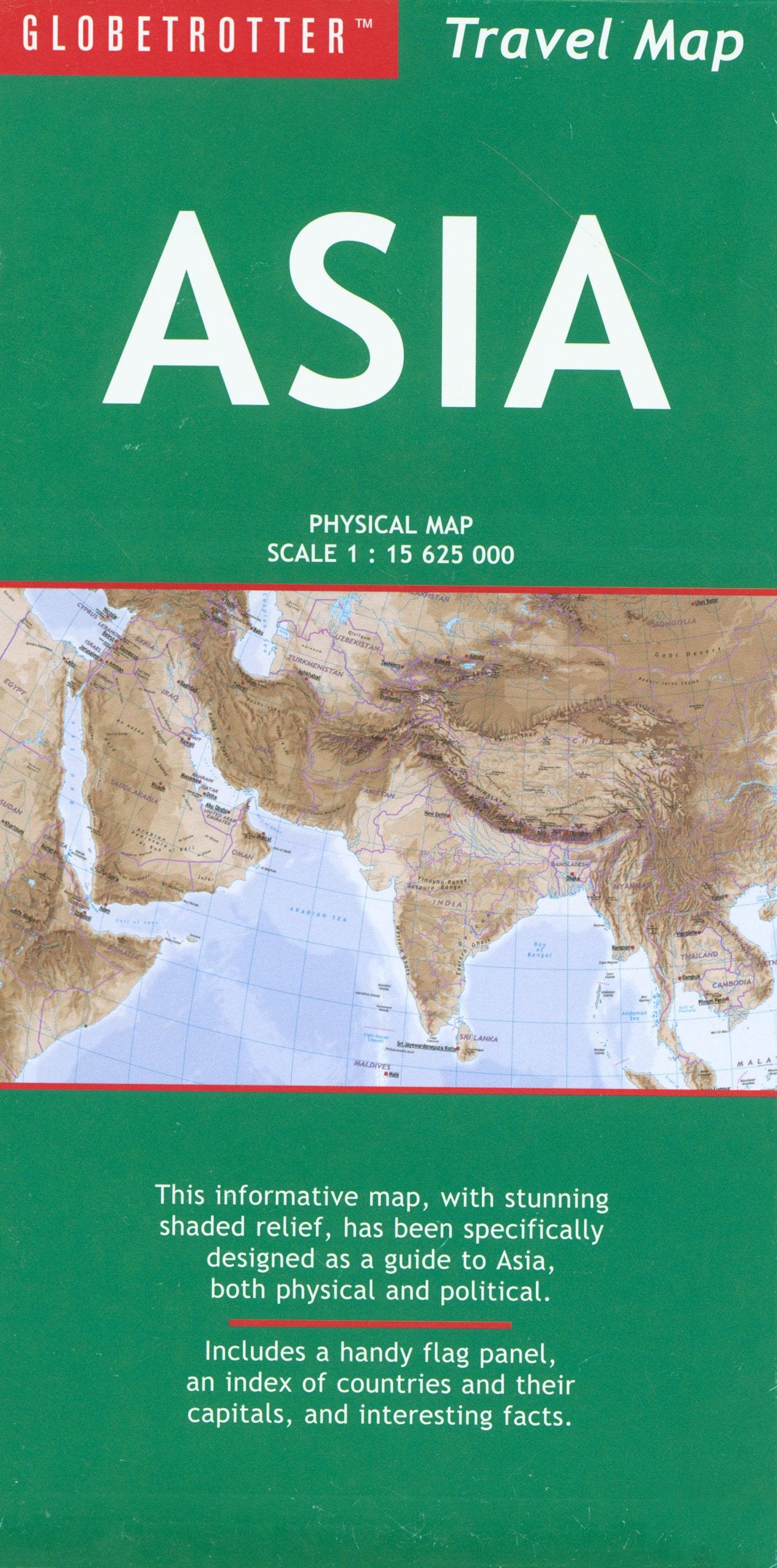 Asia Travel Map (Globetrotter Travel Map),New