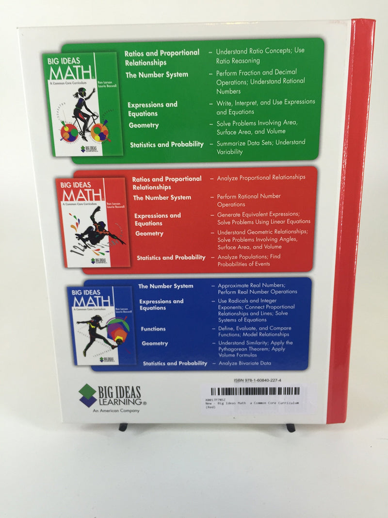 Big Ideas Math a Common Core Curriculum (Red),Used