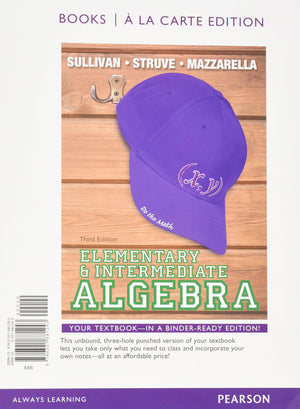 Elementary & Intermediate Algebra, Books a la Carte Edition,New