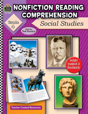 Nonfiction Reading Comprehension: Social Studies, Grade 4 from Teacher Created Resources,Used