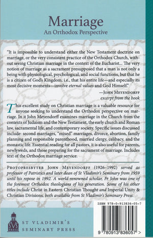 Marriage: An Orthodox Perspective,New