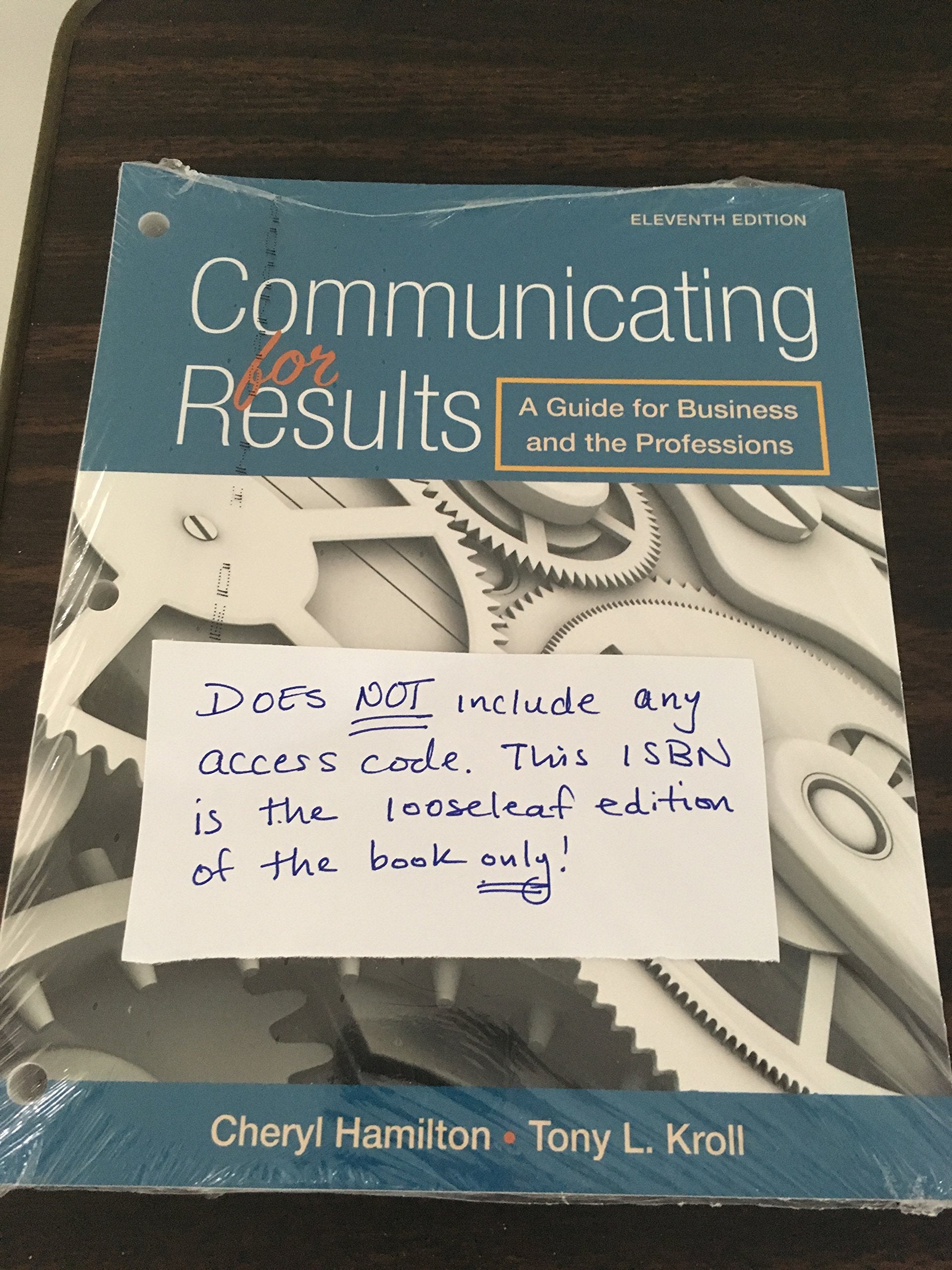 Communicating for Results, LooseLeaf Version,Used