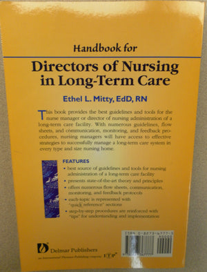 Handbook for Directors of Nursing in LongTerm Care,Used