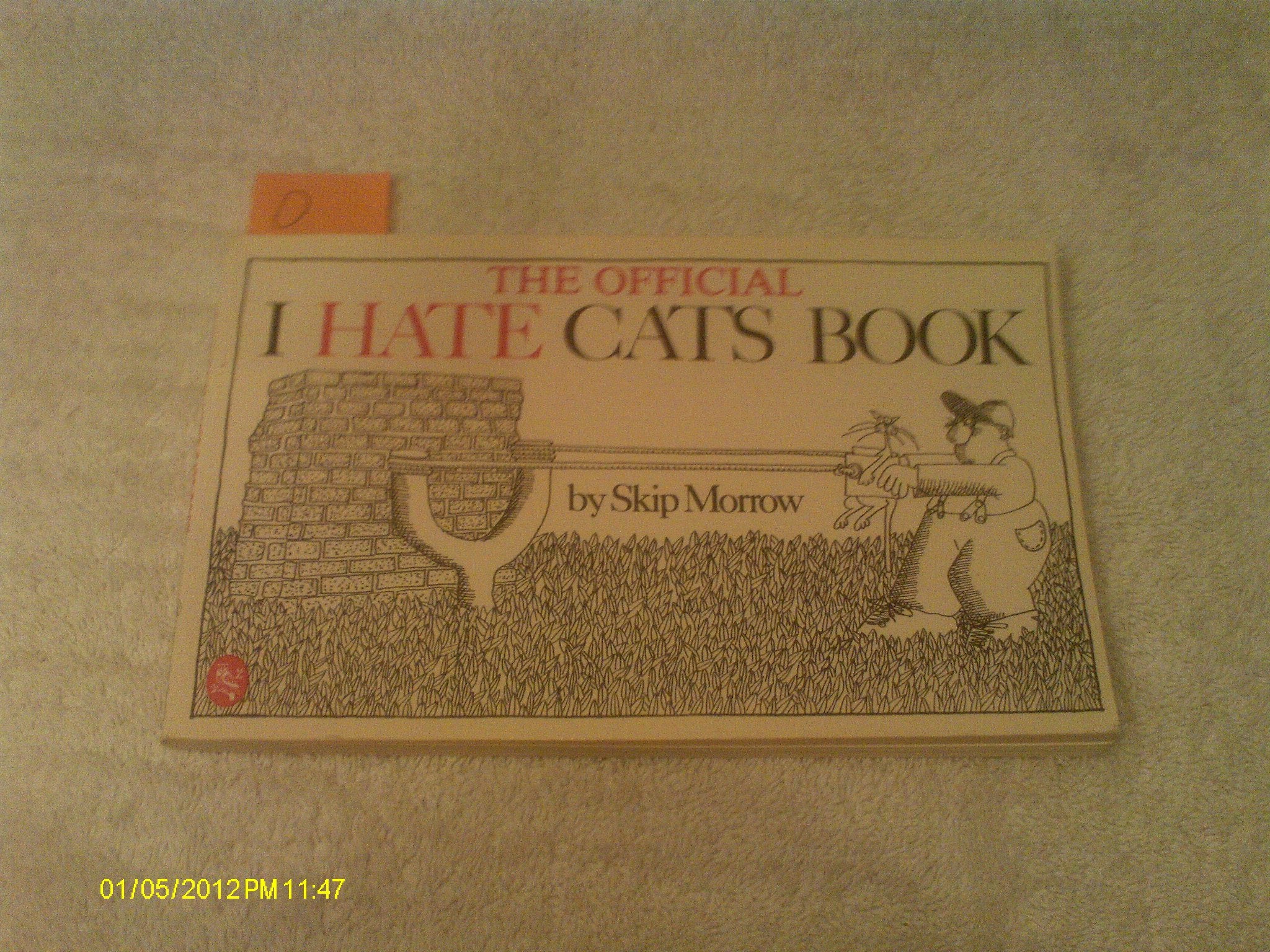 The Official I Hate Cats Book,Used