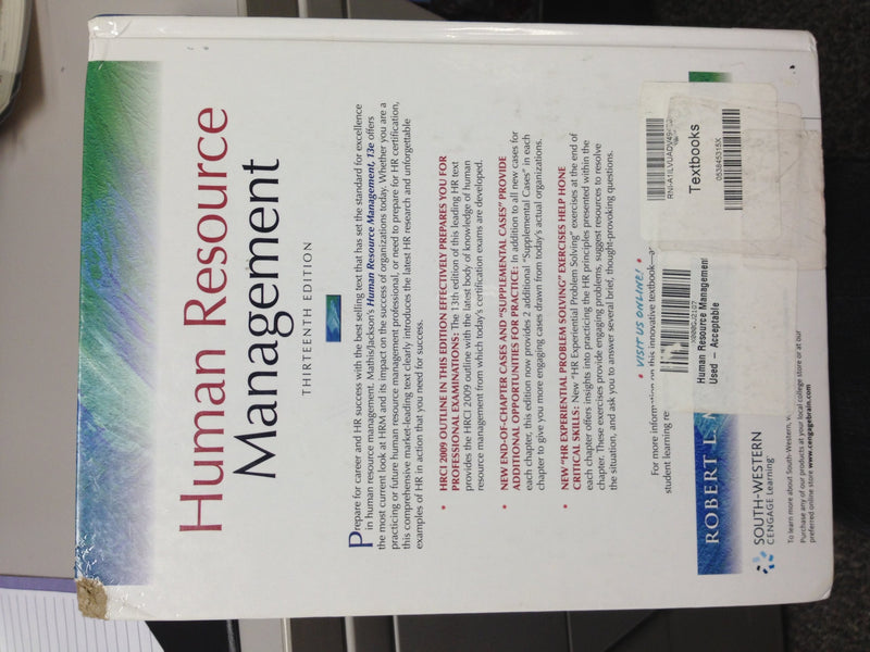 Human Resource Management, 13th Edition by Cengage Learning - Comprehensive Guide for HR Professionals and Students