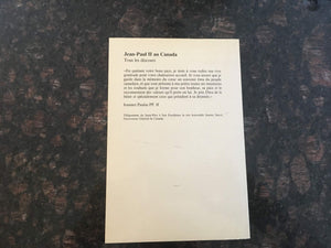 JeanPaul II au Canada: Tous les discours (French Edition),Used