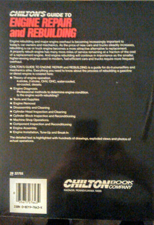 Chilton's Guide to Engine Repair and Rebuilding (Automobile Repair & Maintenance Series),Used