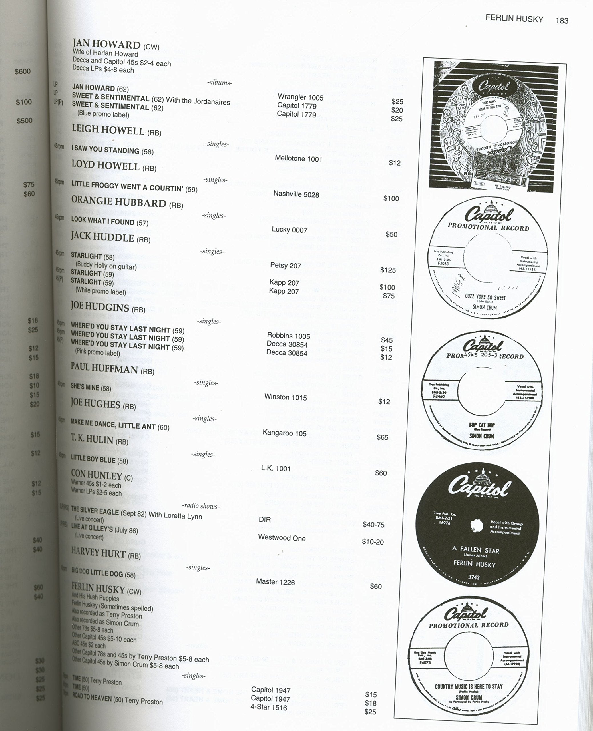 Goldmine's Country Western Record and Cd Price Guide,Used