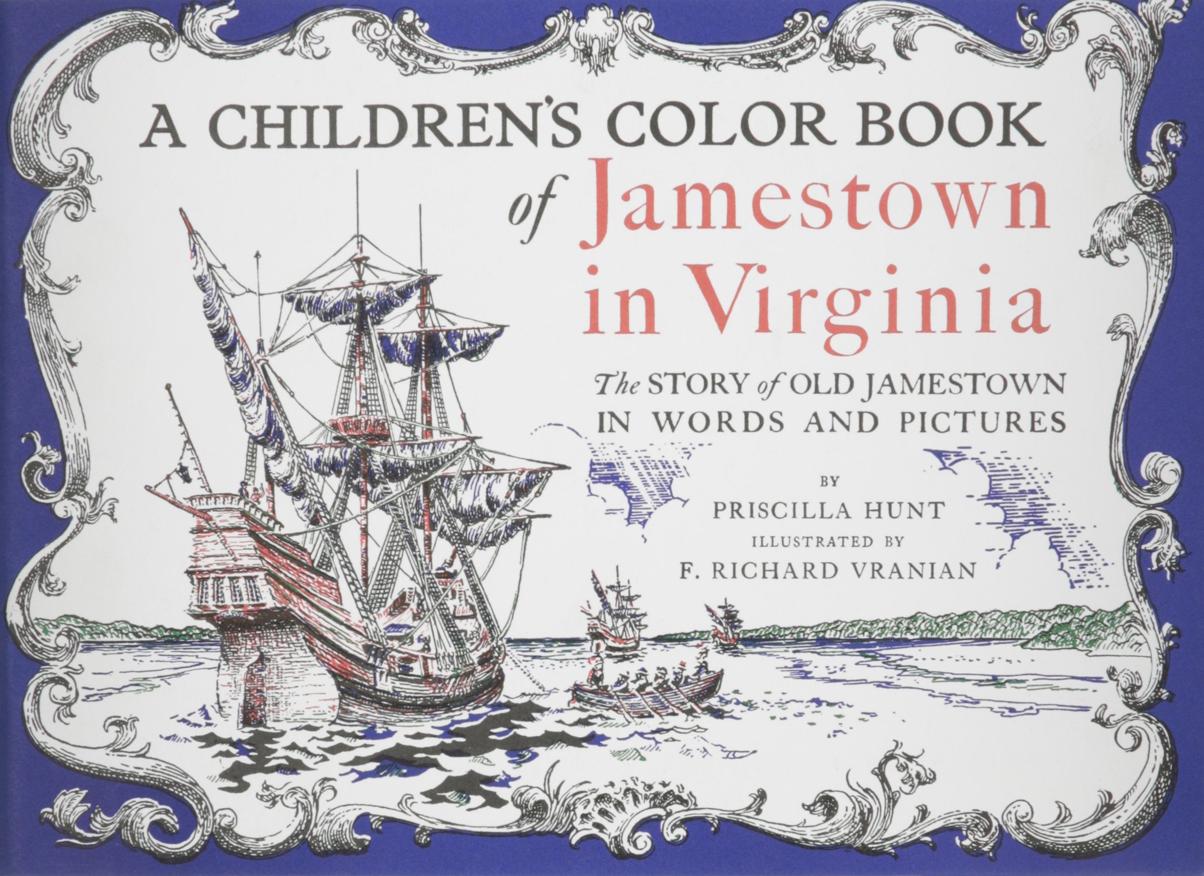 A Children's Color Book of Jamestown in Virginia,Used