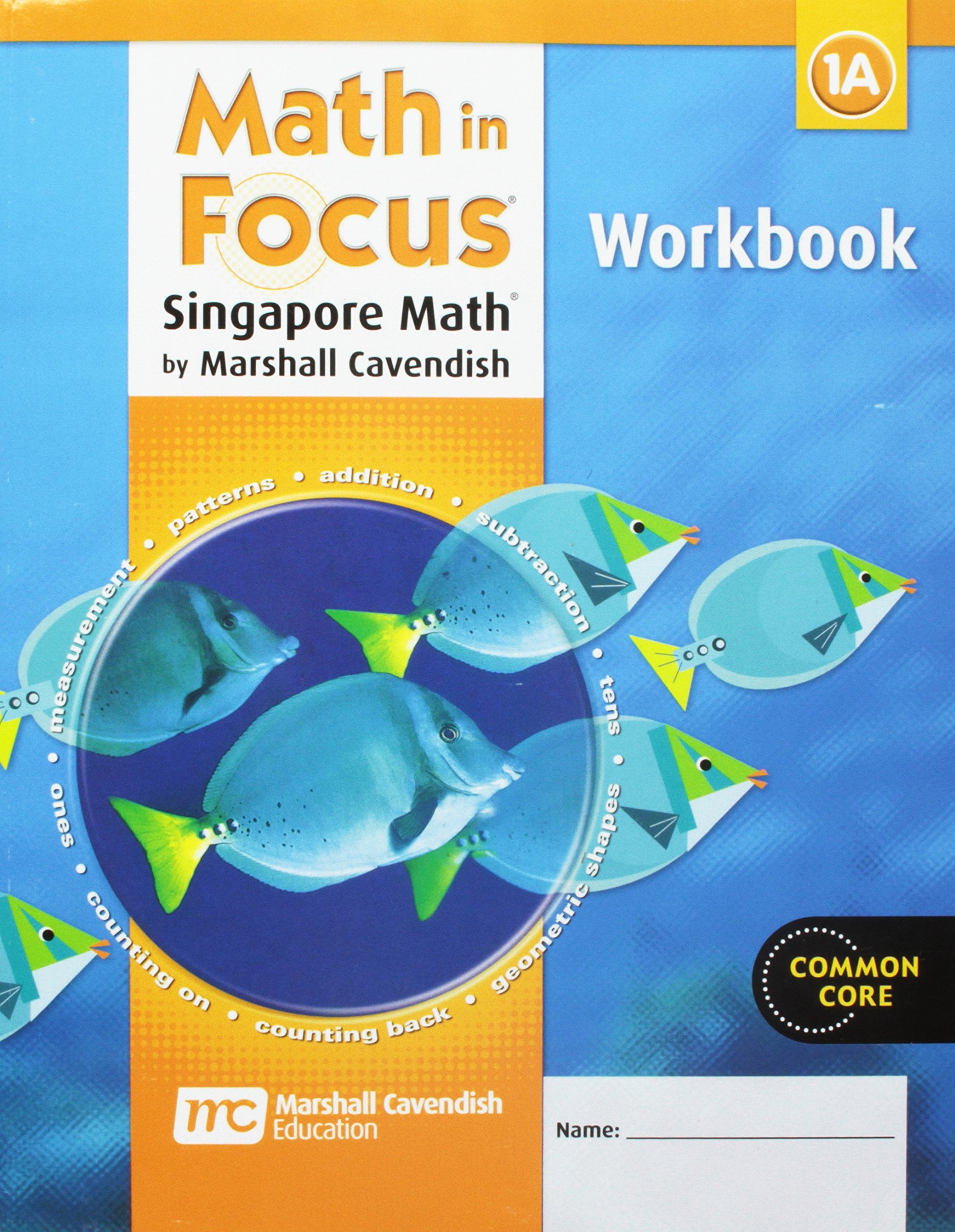 Math in Focus: Singapore Math: Student Workbook, Book a Grade 1,New