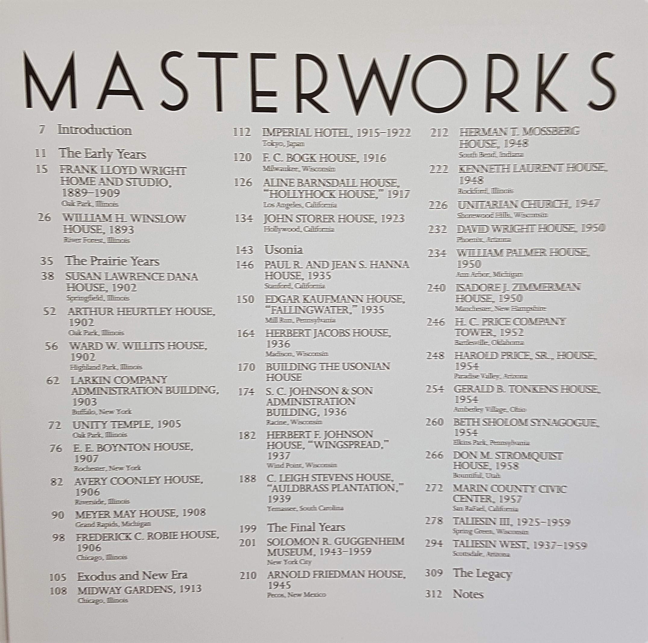 Frank Lloyd Wright: The Masterworks,Used