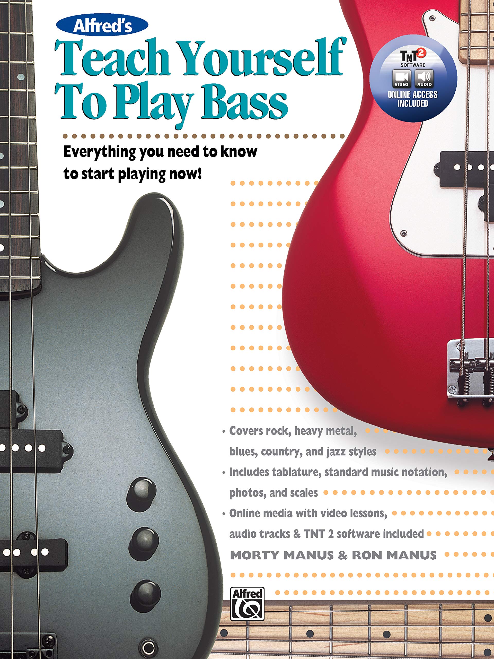Alfreds Teach Yourself To Play Bass: Everything You Need To Know To Start Playing Now!, Book & Online Video/Audio/Software (Teac