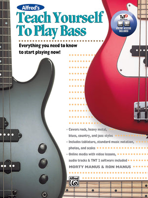 Alfreds Teach Yourself To Play Bass: Everything You Need To Know To Start Playing Now!, Book & Online Video/Audio/Software (Teac
