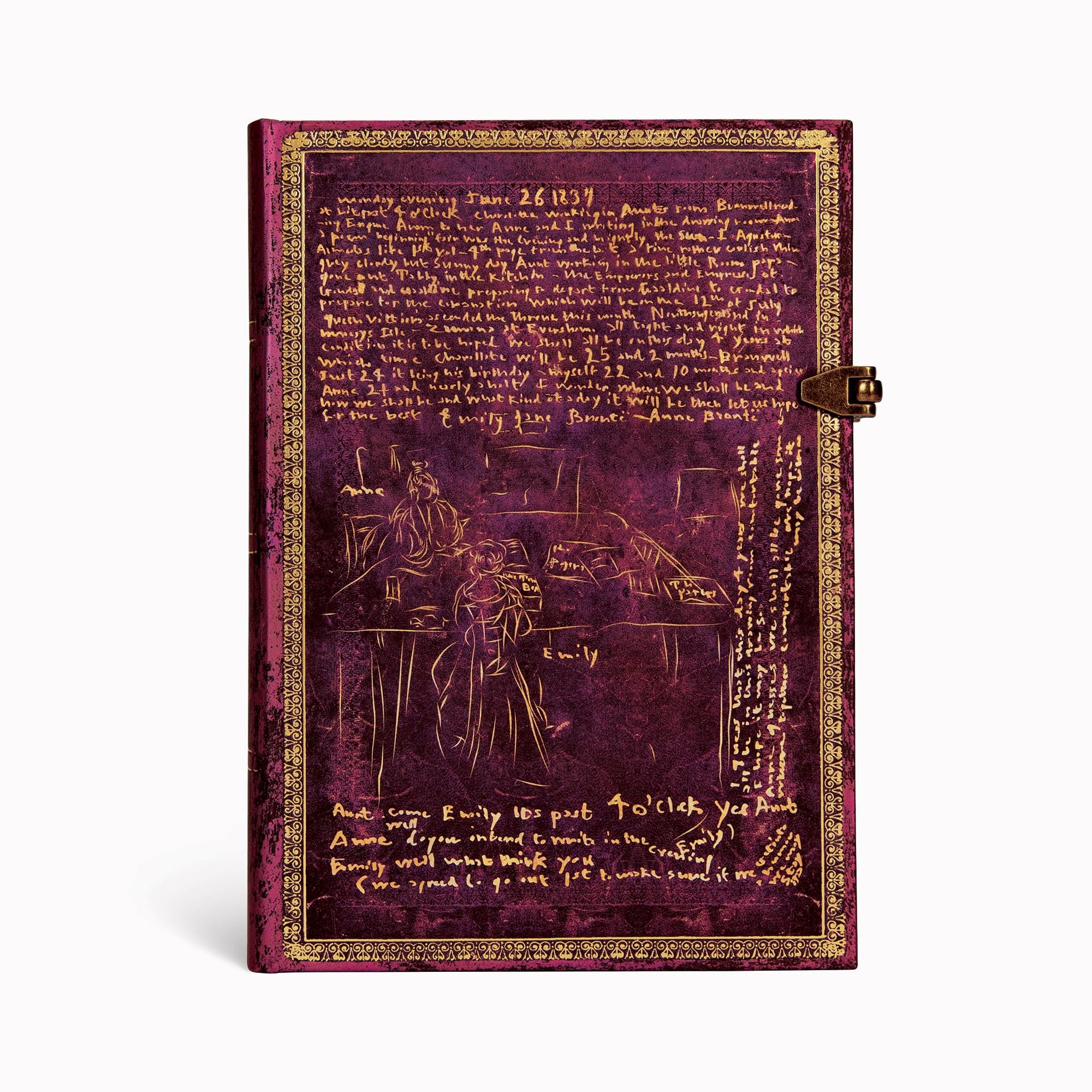 Paperblanks  The Bront Sisters  Special Editions  Hc Journal  Midi  Unlined  Clasp  240P  120Gsm