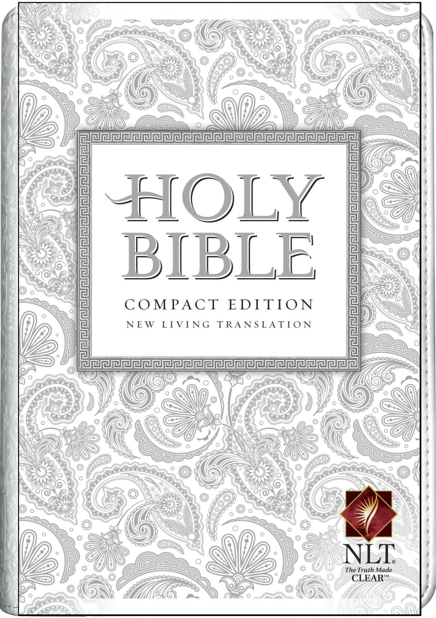 Compact Edition Bible NLT (LeatherLike, White),Used