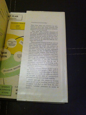 The Rational Manager: A Systematic Approach to Problem Solving and DecisionMaking,Used