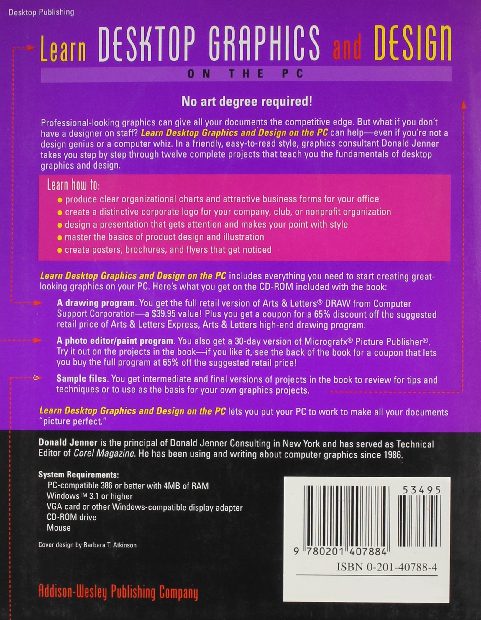 Learn Desktop Graphics and Design on the PC,Used